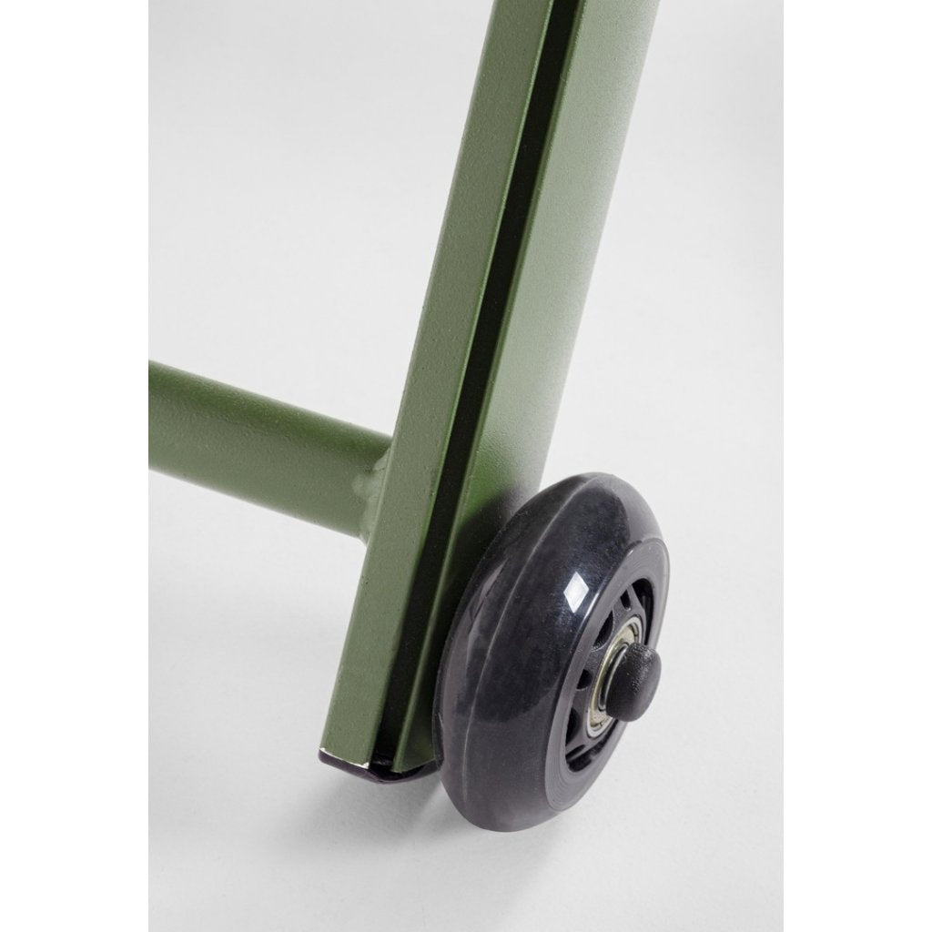 LETTINO PRENDISOLE RECLINABILE CON RUOTE TAYLOR VERDE