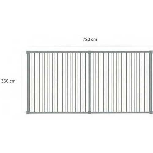 GAZEBO PERGOLA BIOCLIMATICA OCEAN 3.6X7.2 ANTRACITE