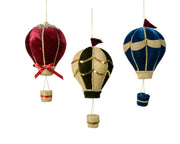 1 MONGOLFIERA H.23CM CON GLITTER MODELLO ASSORTITO
