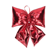 Fiocco tessuto lucido cm20x28/30 rosso Peraga Christmas