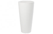 VASO TONDO ALTO 70CM BIANCO OTTICO