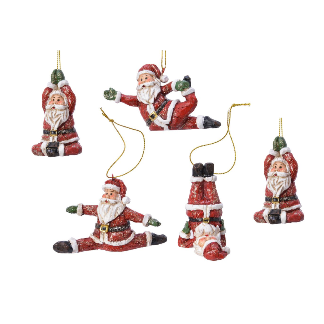 OFFERTA 5 BABBO NATALE DA APPENDERE 5,7X9,8XH5,7CM MODELLO ASSORTITO