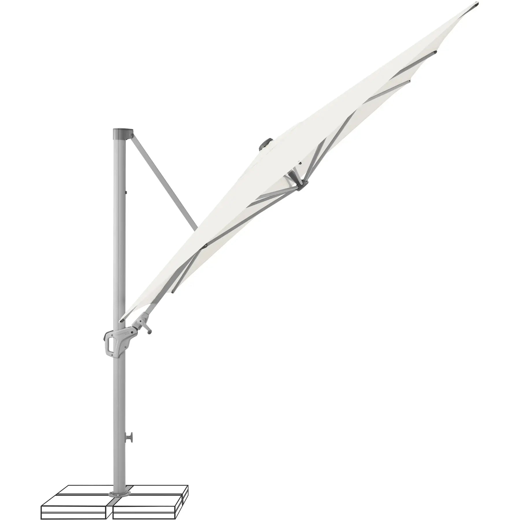 FLEX-DACHSCHIRM 210X150 MITTELSTANGE FROSTGRÜN