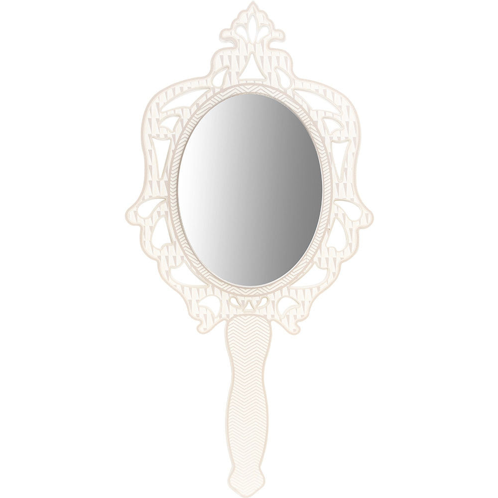 Specchio a Mano Madame Avorio 13,5x25 cm VESTA - immagine 1