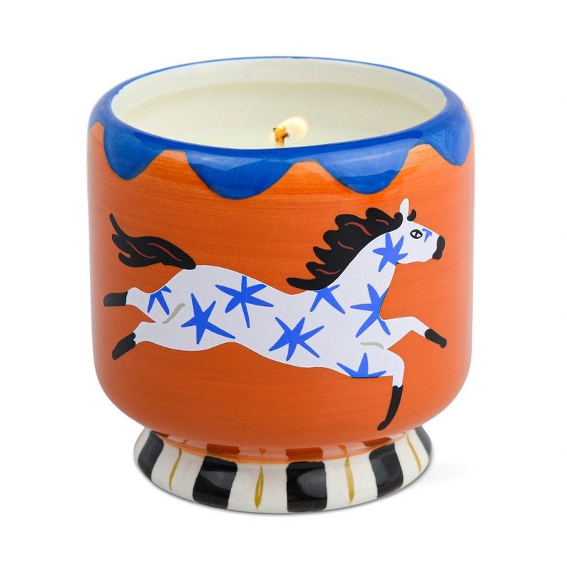Paddywax Candela in Ceramica Decorata "A Dopo" – Cavallo, Tramonto di Siena (226 g)