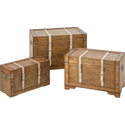 Baule antico 55x25x30 cm marrone