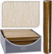 ROTOLO CARTA REGALO IN TESSUTO 28X500CM ORO