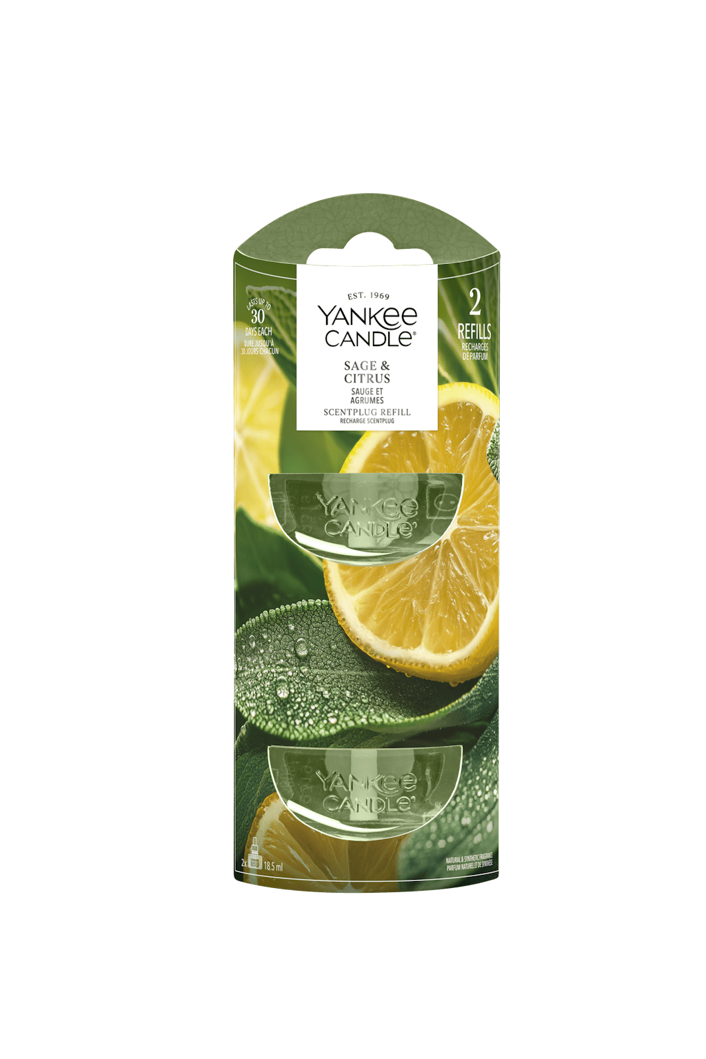 Ricarica per diffusore ScentPlug Sage & Citrus Verde Yankee Candle
