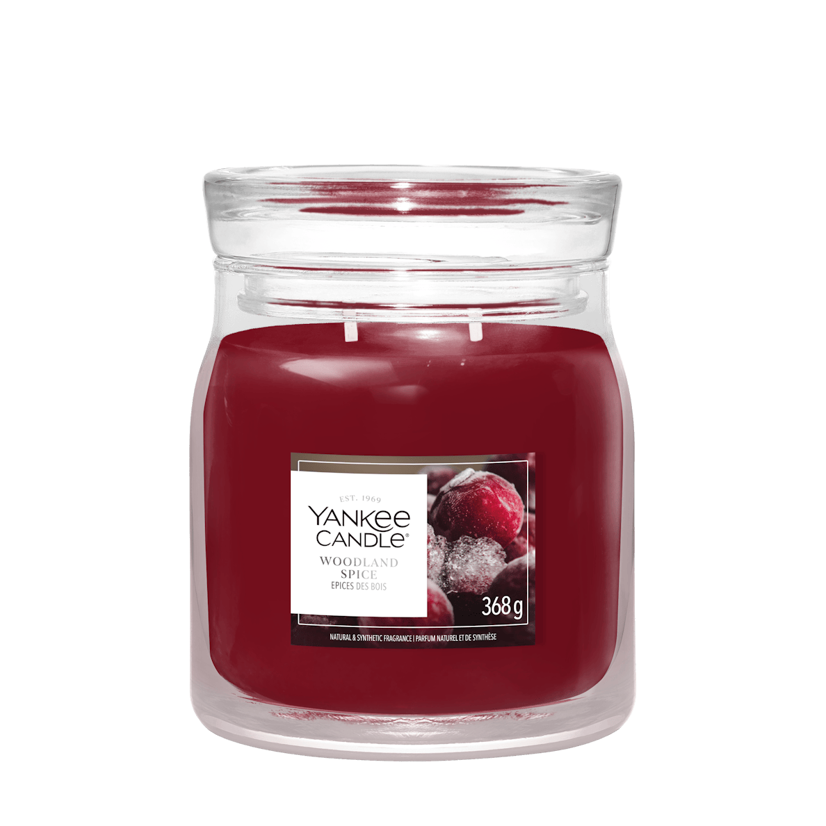 Candela Woodland Spice 368g Rosso YANKEE CANDLE