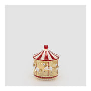 Decoro Carillon giostra con musica D15 H17 Rosso EDG