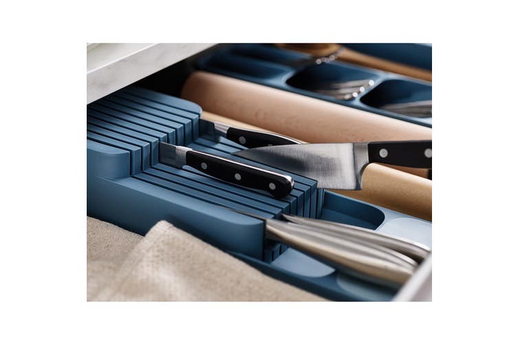 PORTA COLTELLI COMPATTO DRAWERSTORE AZZURRO