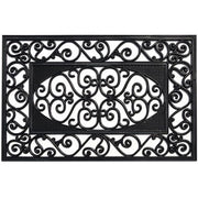 ZERBINO IN PVC NERO 60X40X0,8CM