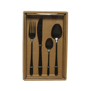 SERVIZIO/SET DI POSATE 16PZ IN ACCIAIO INOX NERO