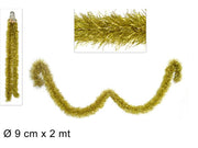Ghirlanda Addobbo D 9 cm x 2 mt Oro Peraga Christmas