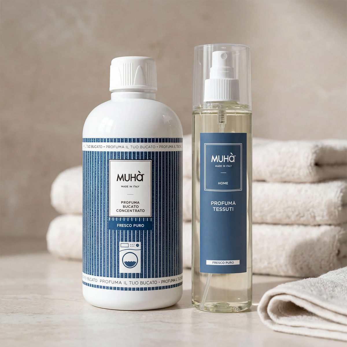Set Profumatore e Spray Bucato Fresco Puro 350ml MUHA