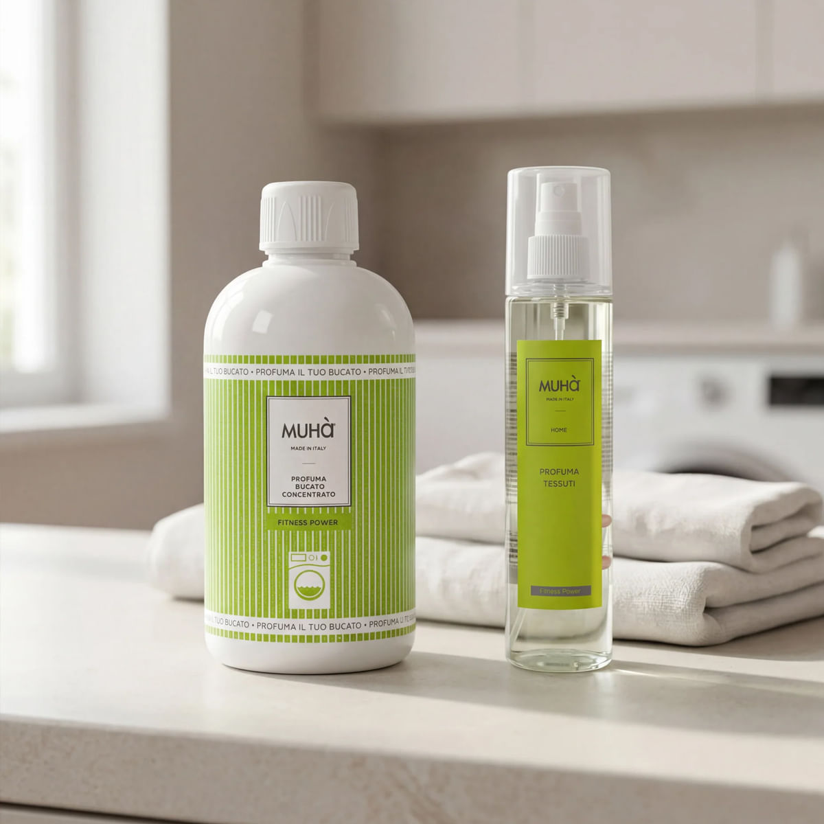 Set Profumatore e Spray Bucato Fitness Power MUHA