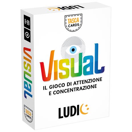 Gioco di Carte Attenzione e Concentrazione TascaCards Visual Multicolore Ludic
