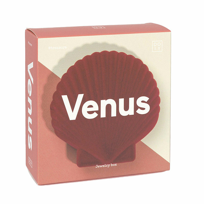 PORTAGIOIE VENUS ROSSO A FORMA DI CONCHIGLIA