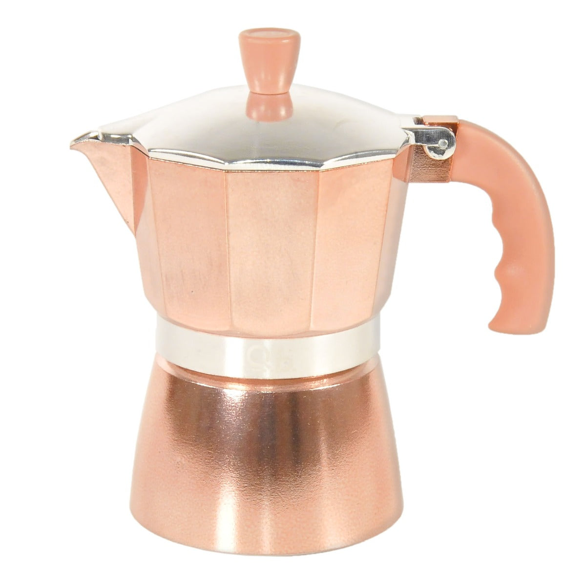 CAFFETTIERA ROSE/GOLD 3 TAZZE Q.B FLUO