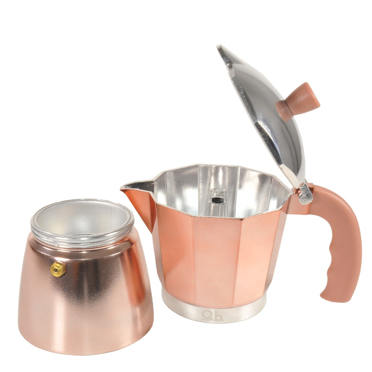 CAFFETTIERA ROSE/GOLD 6 TAZZE Q.B FLUO