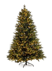 Albero di Natale Berkshire, 210 cm (D132 cm), Verde, 1900 LED – 5436 rami