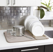 TAPPETO PIEGHEVOLE ASSORBENTE CON SCOLAPIATTI DRY BEIGE