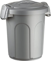 BIDONE CON COPERCHIO SPEEDY 8LT SILVER
