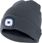 CAPPELLO IN STOFFA CON LUCE LED GRIGIO SCURO TAGLIA UNICA