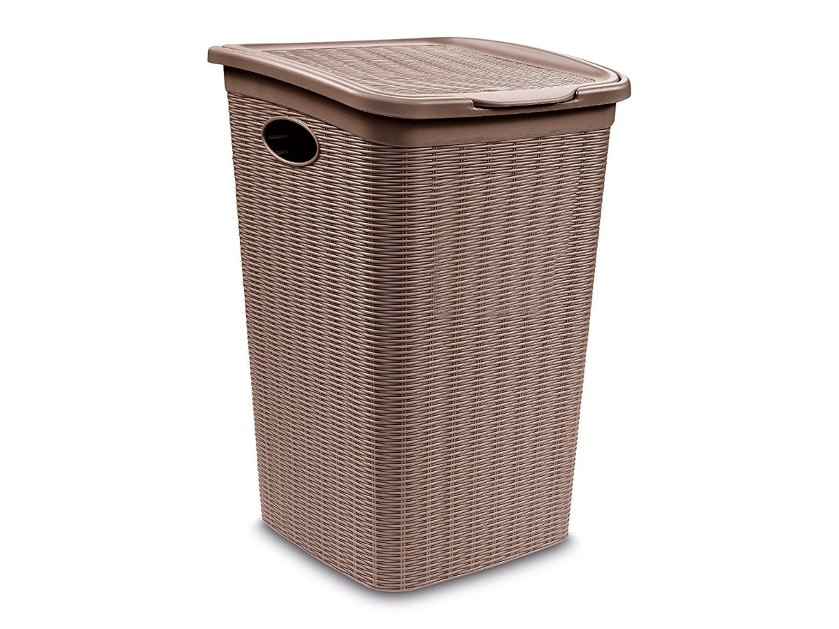 CESTA PORTABIANCHERIA ELEGANCE 36 L TORTORA
