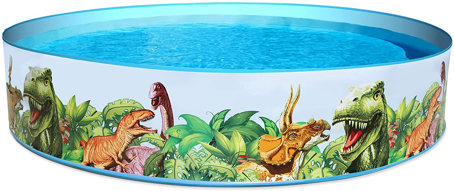 PISCINA RIGIDA DINOSAURI 244X244X46CM