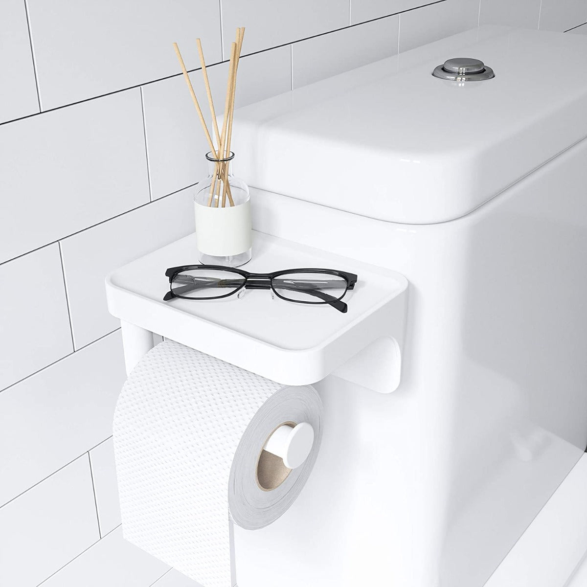 PORTA ROTOLO CARTA IGIENICA BIANCO FLEX SURE-LOCK
