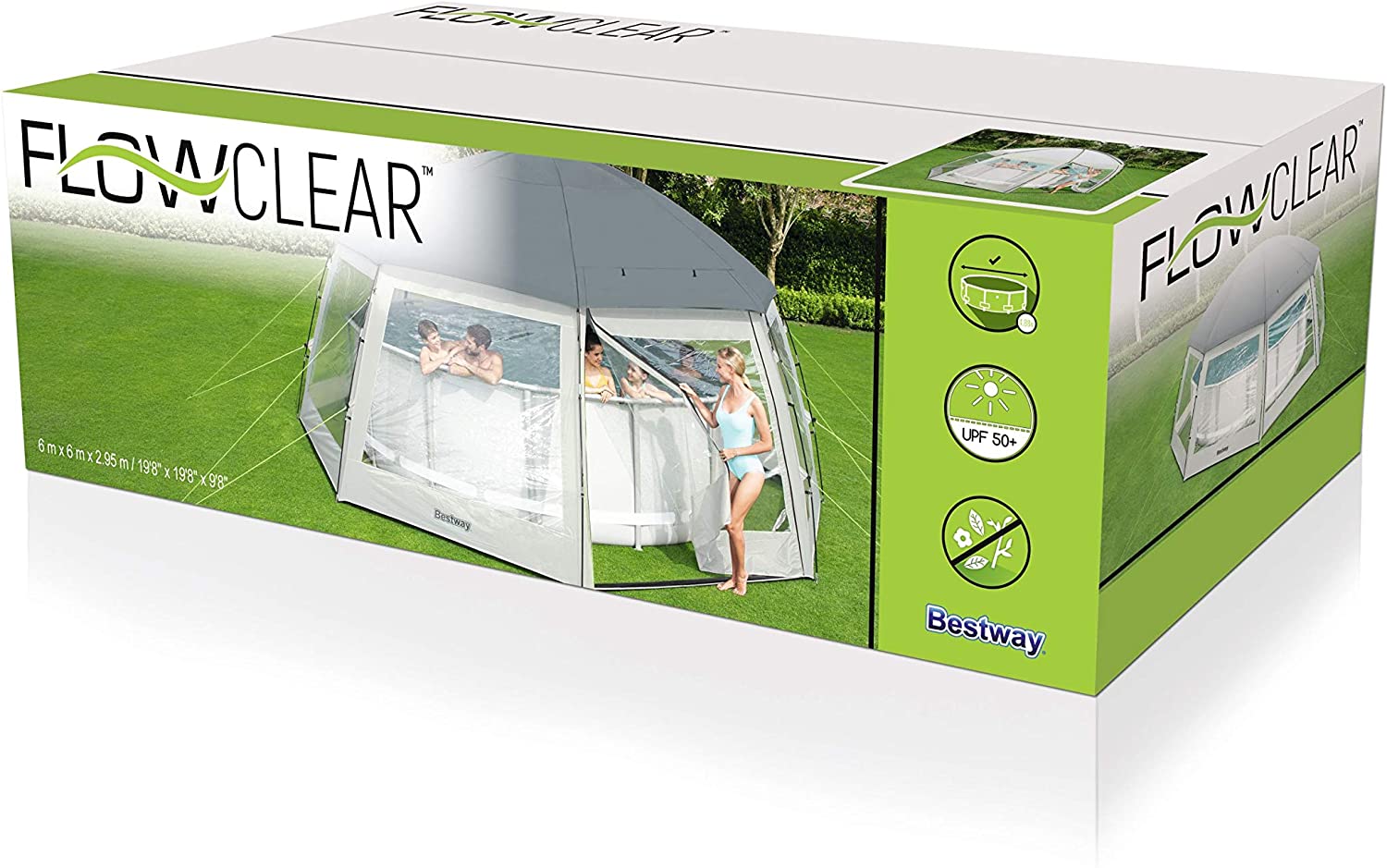 GAZEBO ROTONDO COPRI PISCINA E SPA FINO A 488 CM BESTWAY 58612