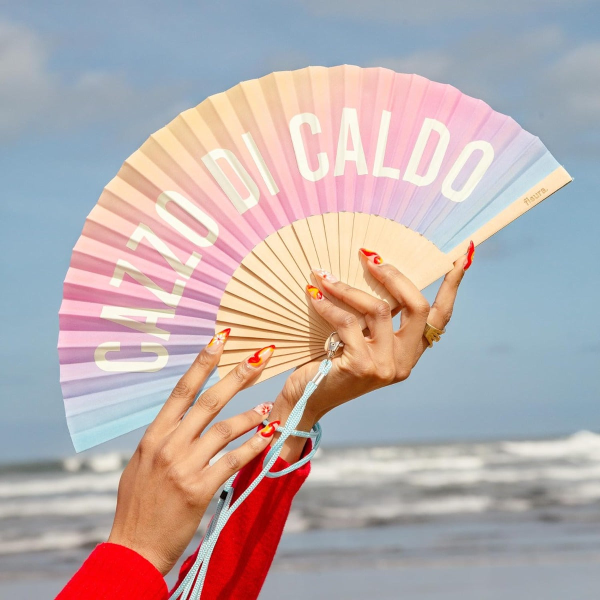 VENTAGLIO "CAZZO DI CALDO" FLUO