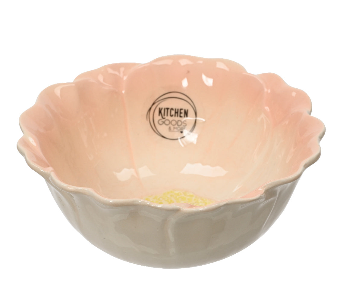 INSALATIERA A FIORE D13CM ROSA DOLOMITE