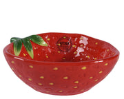 INSALATIERA A FORMA DI FRAGOLA 15,5X12 ROSSO DOLOMITE
