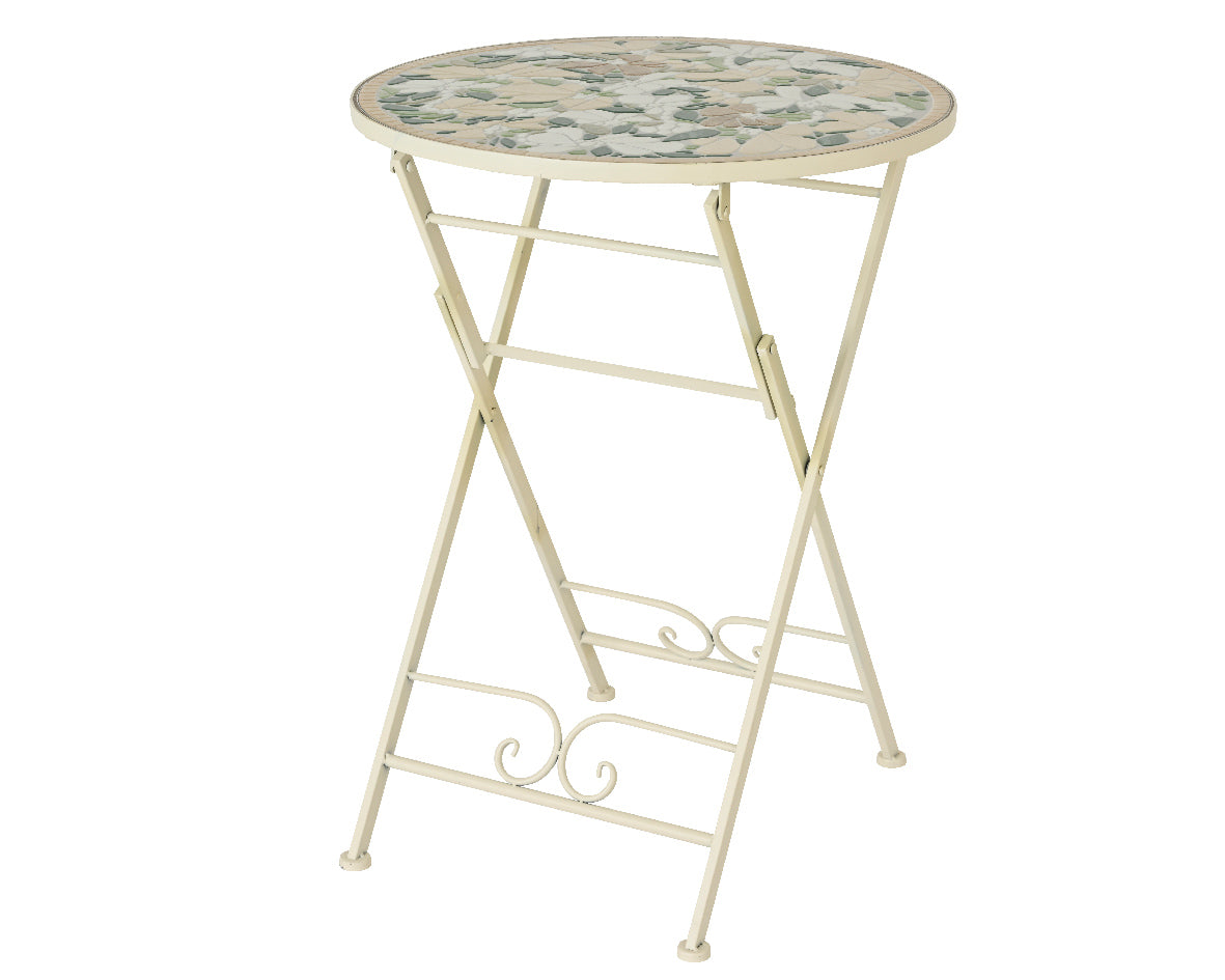 OFFERTA TAVOLO BISTRO GENEVA 58X76CM CON DUE SEDIE 39X50X93CM MOSAICO