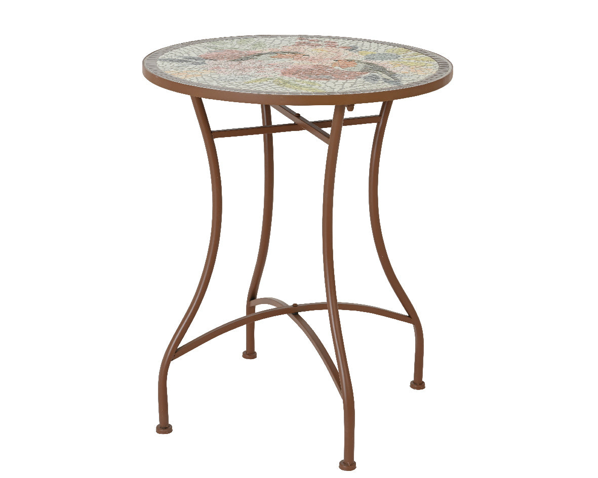 OFFERTA TAVOLO BISTRO ABERDEEN 58X71CM CON DUE SEDIE 38X51X9CM MOSAICO