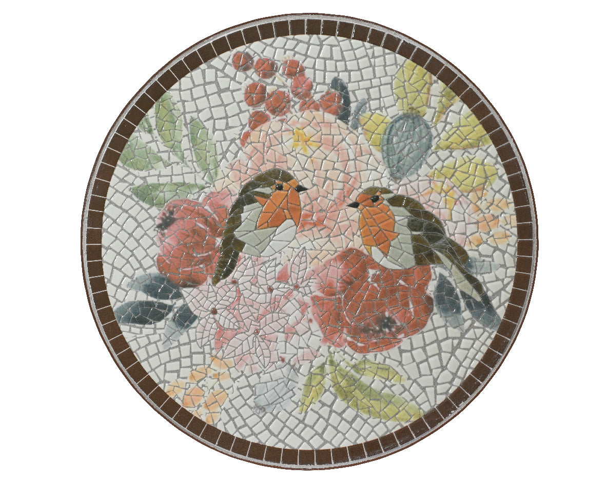 OFFERTA TAVOLO BISTRO ABERDEEN 58X71CM CON DUE SEDIE 38X51X9CM MOSAICO