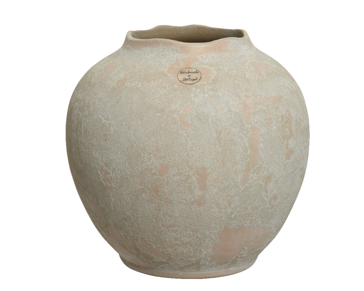 VASO CERAMICO BEIGE 27CM