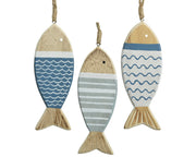 PESCE APPENDIBILE IN LEGNO BLU 15CM ASSORTITO