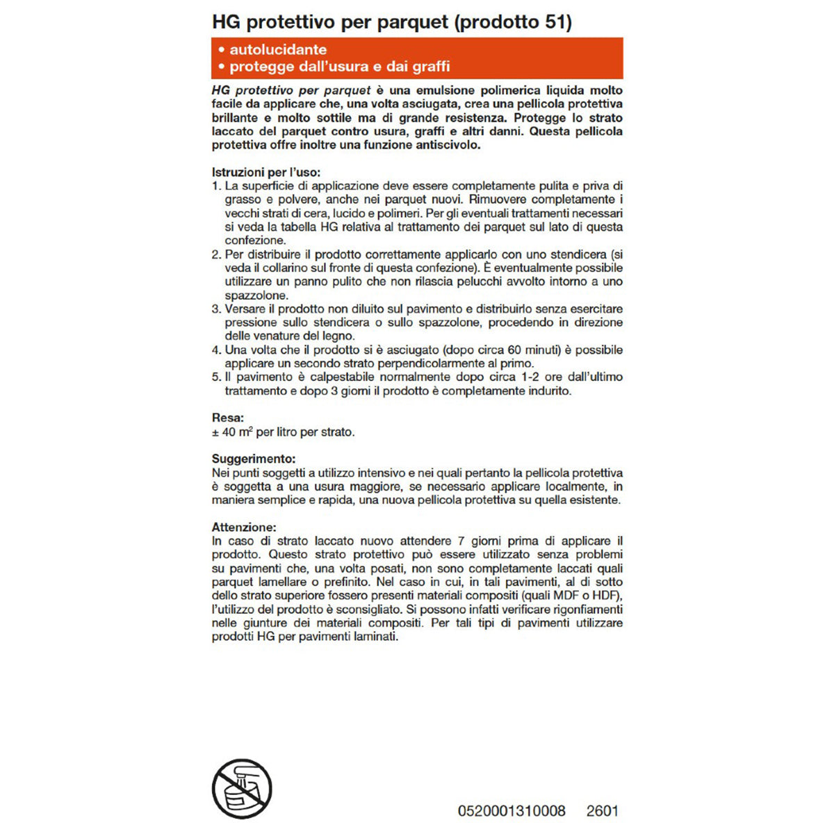 Film de polissage protecteur HG pour parquet 1 L