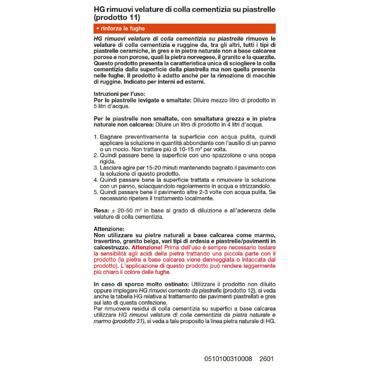 HG RIMUOVI VELATURE DI COLLA CEMENTIZIA 1 L