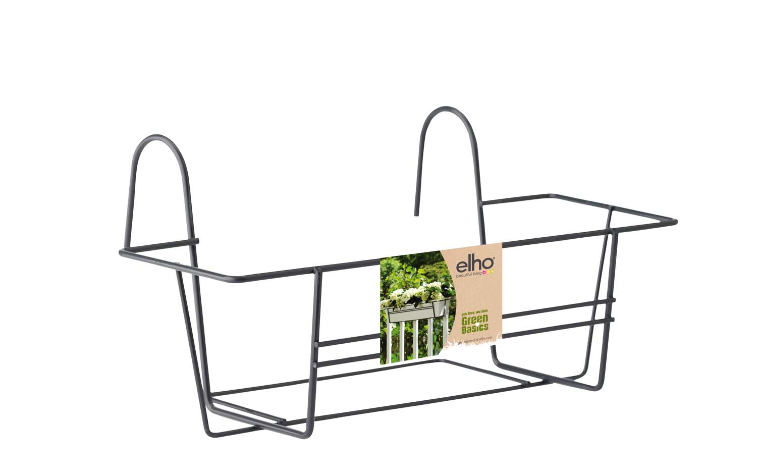 PORTA FIORIERA GREEN BASICS BALCONY RACK 80CM ANTRACITE