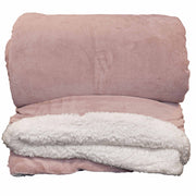 COPERTA PLAID LARS XL 220X240CM ROSA ANTICO