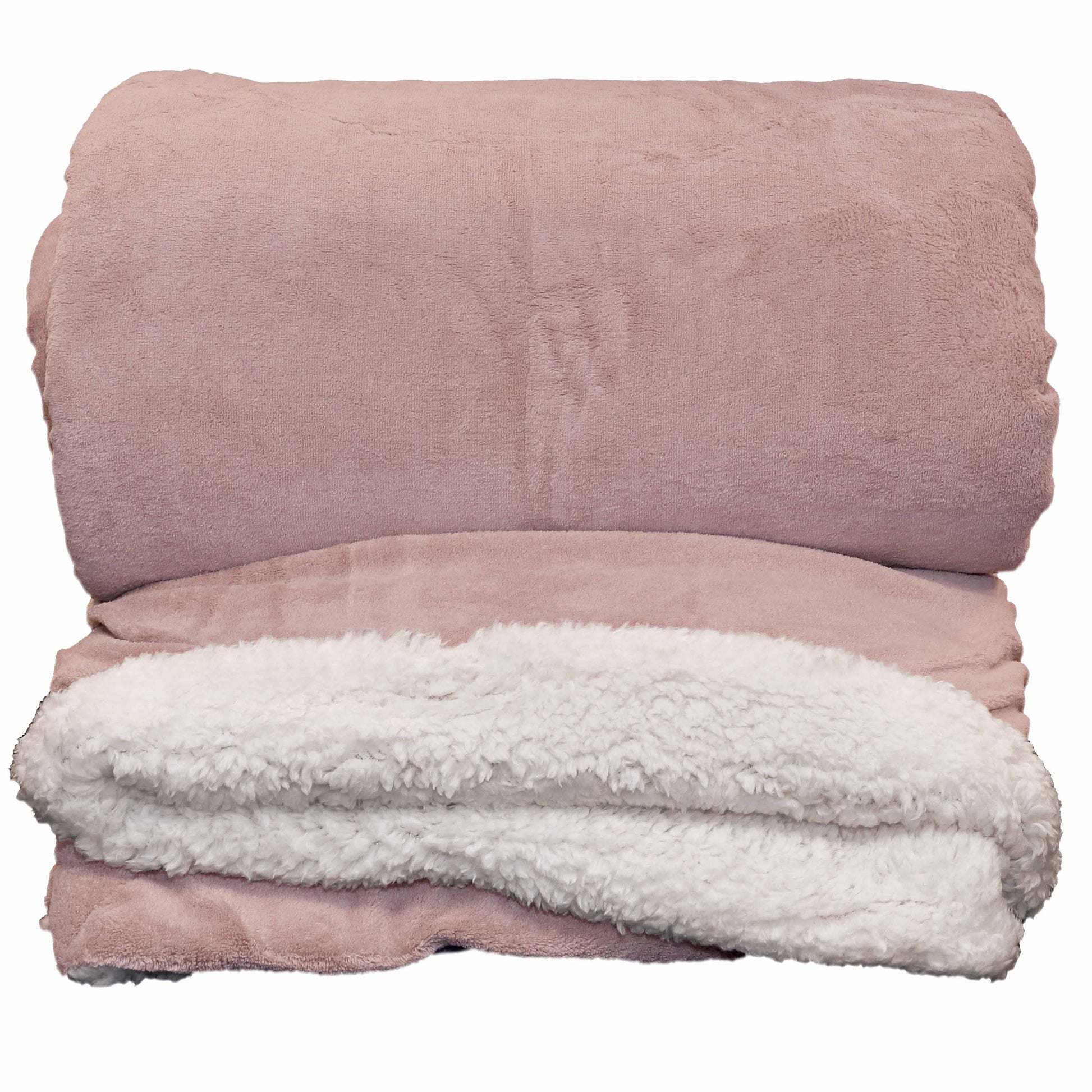 COPERTA PLAID LARS XL 220X240CM ROSA ANTICO