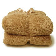 COPERTA PLAID TEDDY 150X200CM MARRONE CHIARO