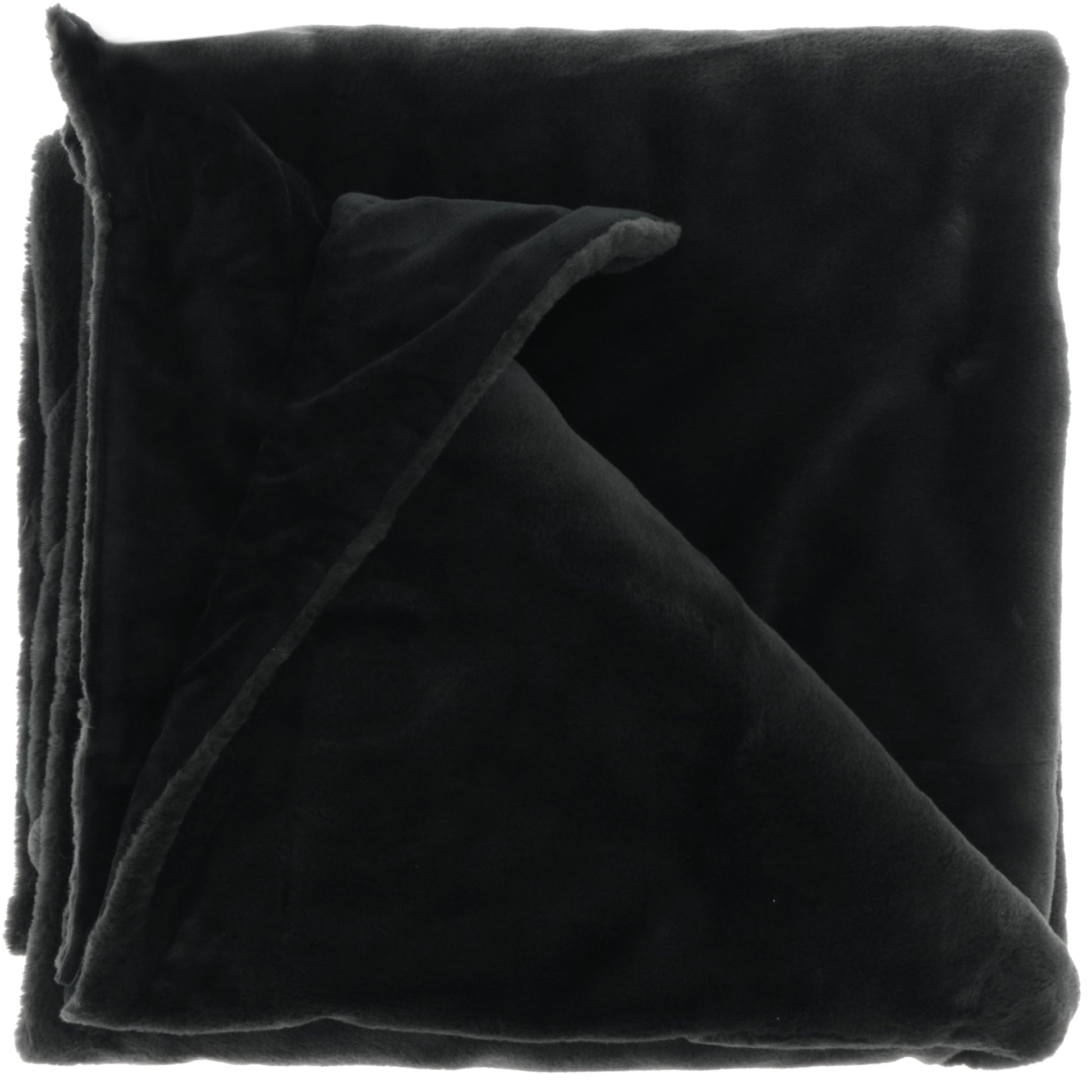 COPERTA PLAID KLAAS 150X200CM NERA