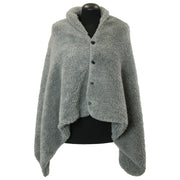 MANTELLA PLAID CON BOTTONI NOX 75X150CM GRIGIO SCURO