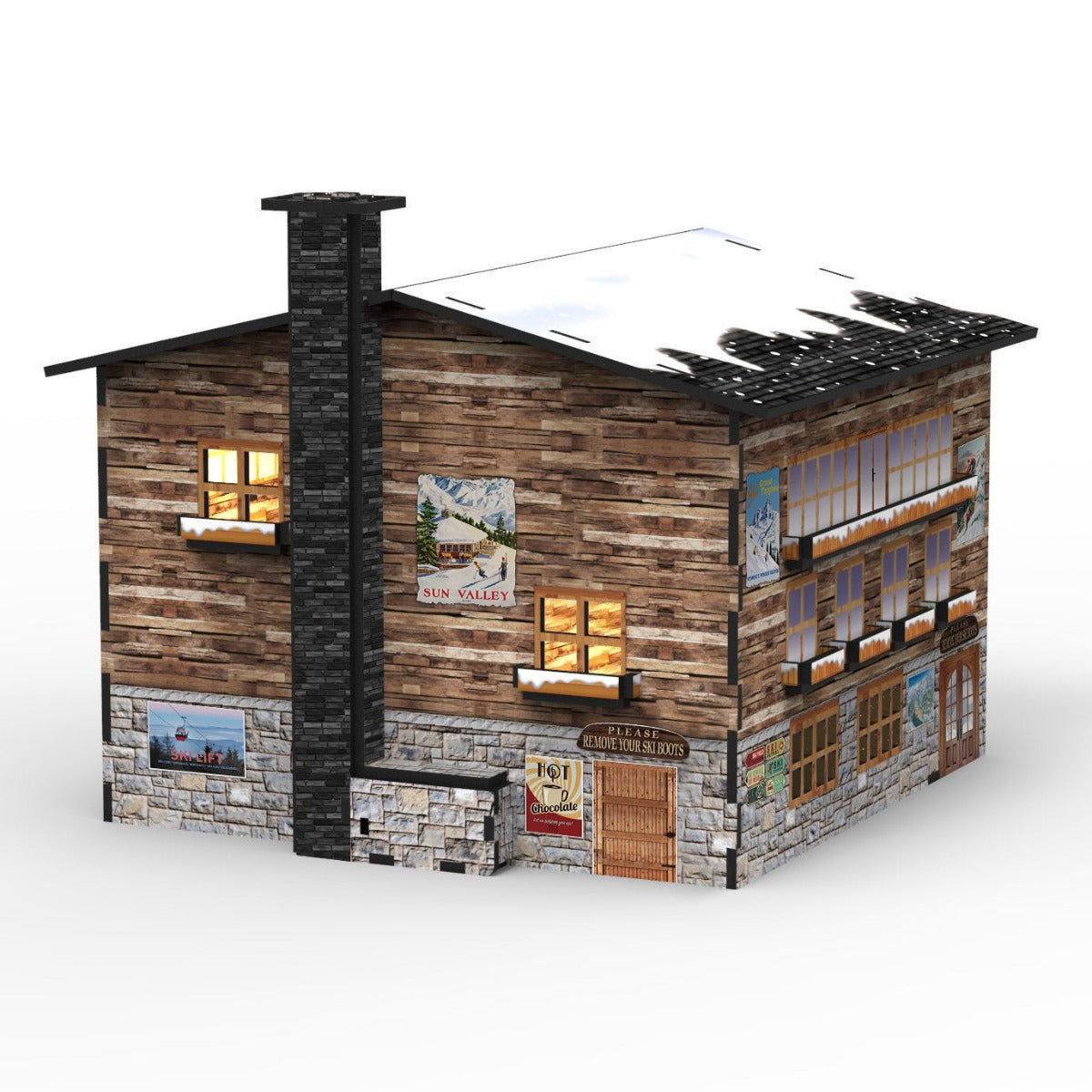 TETTOIA CABINA DELLA FUNIVIA SKY LIFT CON LUCI LED