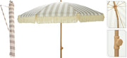 Ombrellone da Giardino Inclinabile con Frange D 200 cm Beige